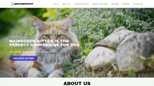A screenshot of Samanthacattery.com