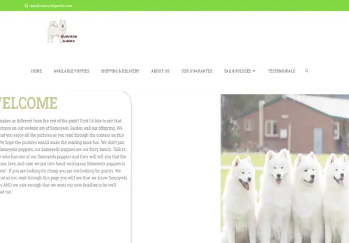 is samoyedsgarden.com legit? screenshot