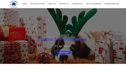 A screenshot of Genlanfamilystbernard.com