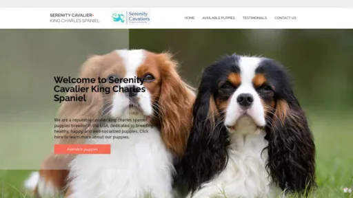 A screenshot of Scavaliersbreeder.com