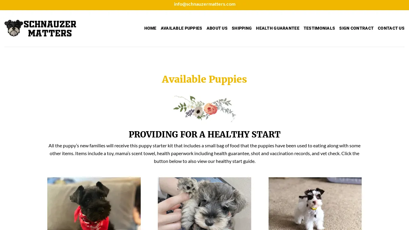 is schnauzermatters.com legit? screenshot