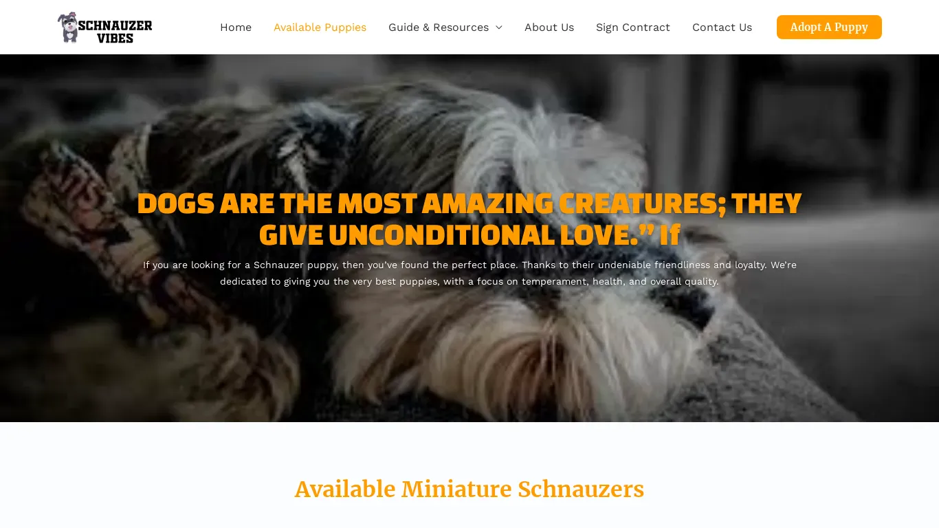 is schnauzervibes.com legit? screenshot