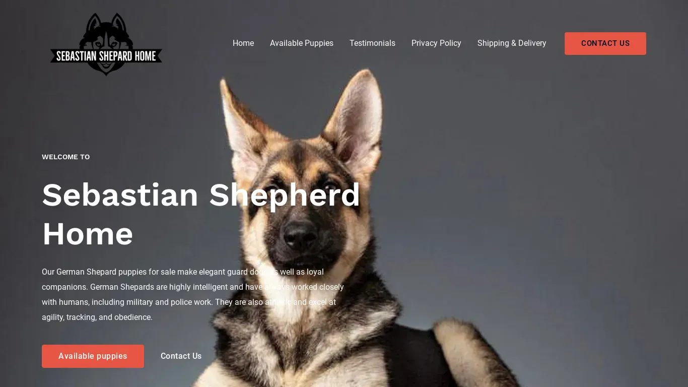 is sebastianshepherds.com legit? screenshot