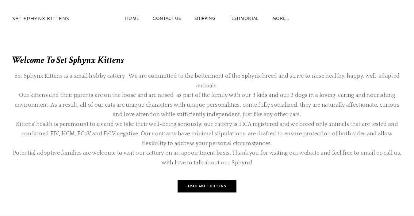 is setsphynxkittens.com legit? screenshot