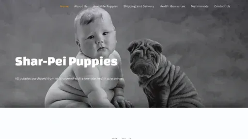 A screenshot of Shar-peipups.com