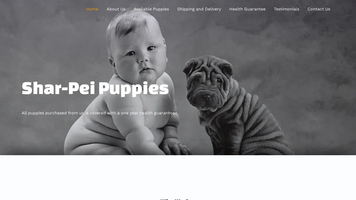is shar-peipups.com legit? screenshot
