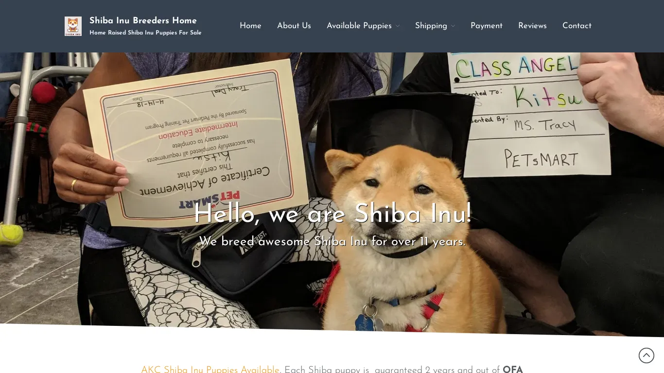 is shibainubreerder.com legit? screenshot