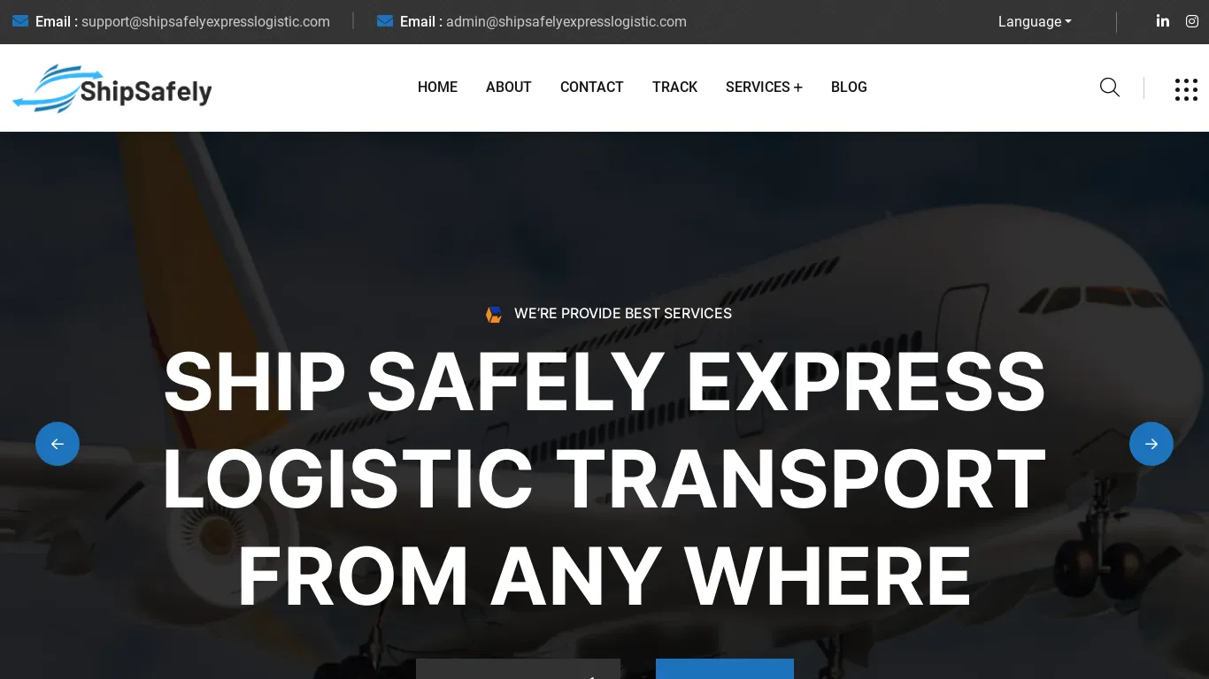is shipsafelyexpresslogistic legit? screenshot