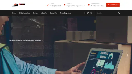 A screenshot of Shipsagemover.com