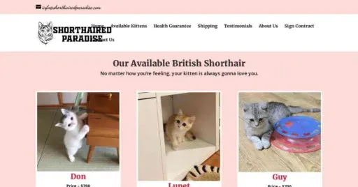 A screenshot of Genlanfamilystbernard.com