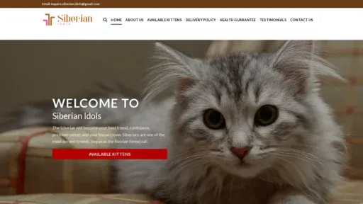 A screenshot of Siberianidols.com