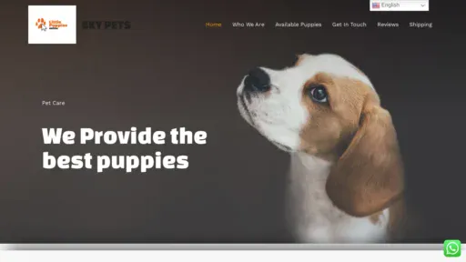 A screenshot of Skypets.us