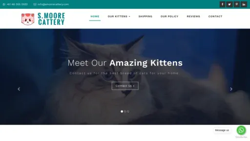 A screenshot of Genlanfamilystbernard.com