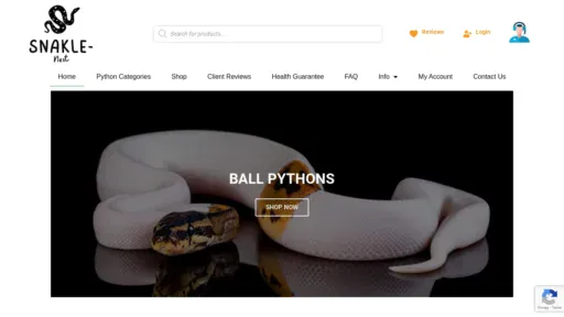 A screenshot of Snaklenest.com