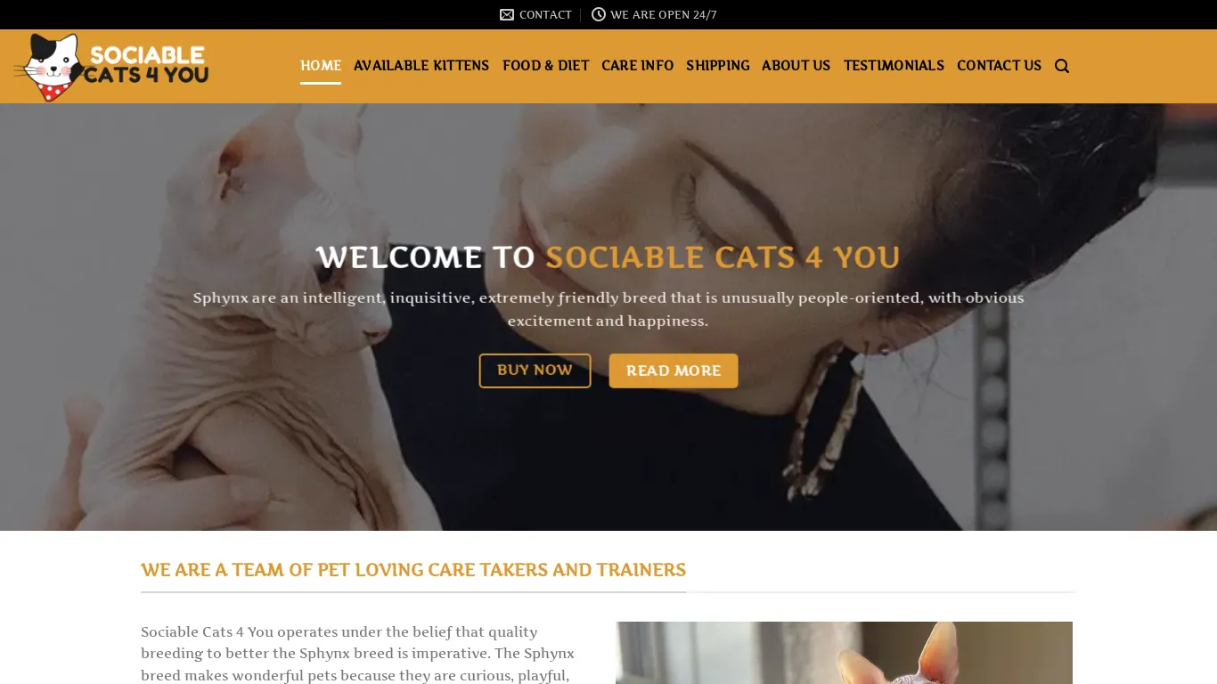 is sociablecats4you.com legit? screenshot