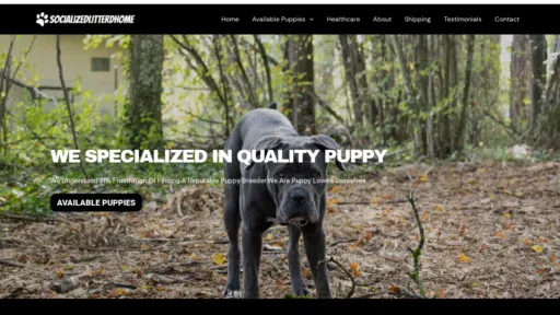 A screenshot of Socializedlitterdhome.com