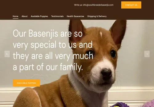 is southbreederbasenji.com legit? screenshot