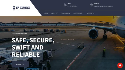 A screenshot of Spexpressdelivery.com
