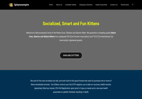 is sphynxsempire.com legit? screenshot