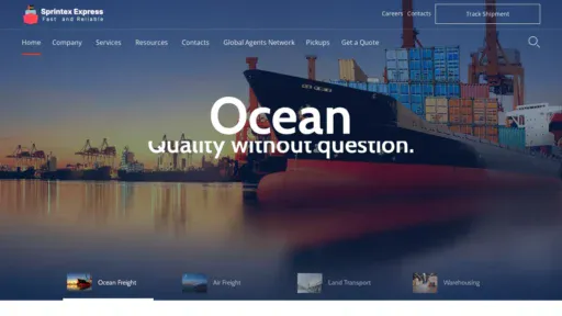 A screenshot of Sprintexexpress.com