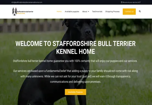 is staffordshirebullterrierkennelhome.com legit? screenshot
