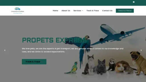 A screenshot of Standardpetexpress.com