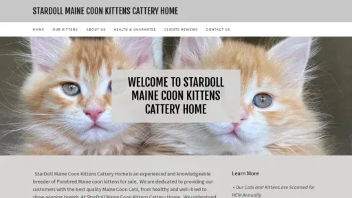 A screenshot of Stardollmainecoonkitens.com