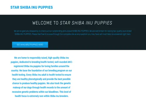 is starshibainupuppies.online legit? screenshot