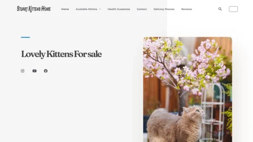 A screenshot of Stuartkittenshome.com