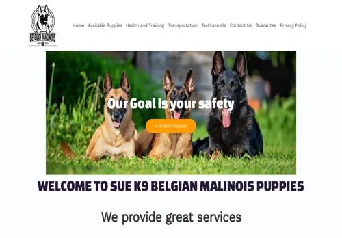 is suek9malinois.com legit? screenshot