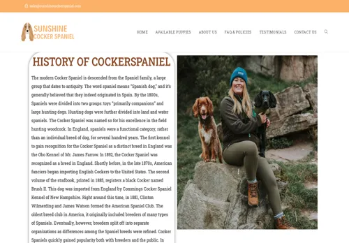 is sunshinecockerspaniel.com legit? screenshot