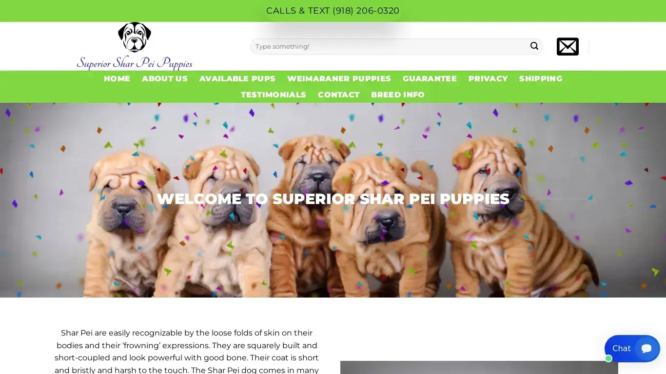 is Superior Shar Pei Puppies – Superior Shar Pei Puppies for sale near me legit? screenshot