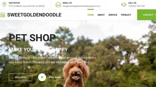 A screenshot of Genlanfamilystbernard.com