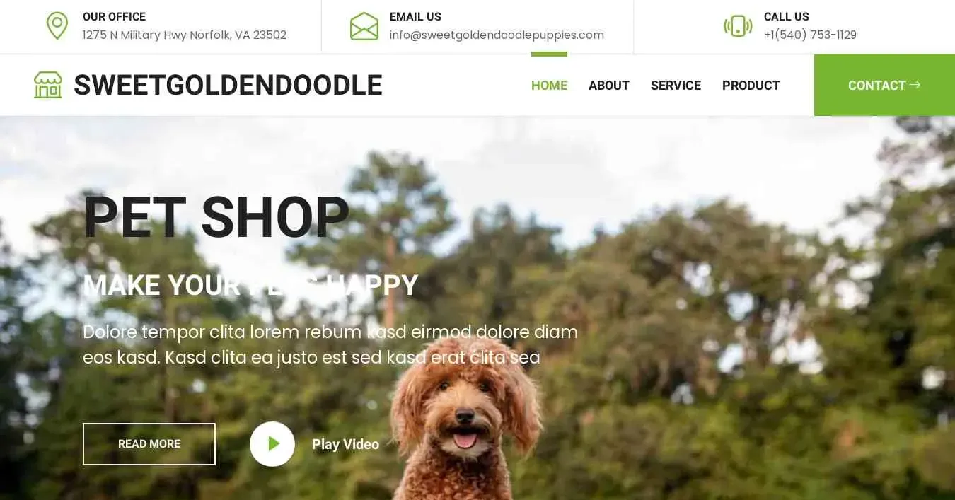 is sweetgoldendoodlepuppies.com legit? screenshot