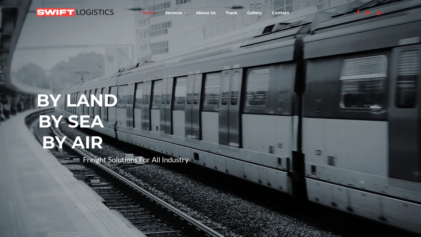 A screenshot of Swiftlogisticsservices.org