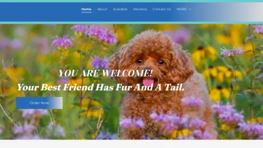 A screenshot of Tcuppoodlepuppies.org