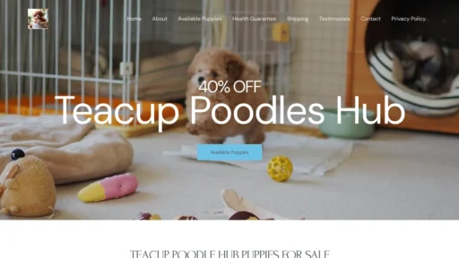 A screenshot of Teacuppoodlehub.net