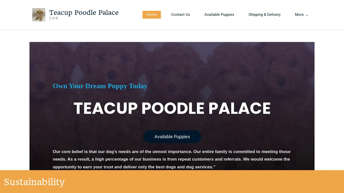 is teacuppoodlepalace.com legit? screenshot