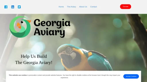 A screenshot of Thegeorgiaaviary.org