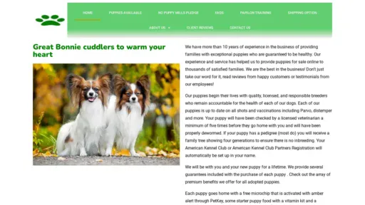 A screenshot of Thompsonfamily5.com