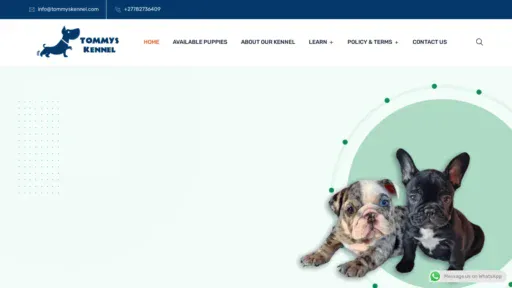 A screenshot of Tommyskennel.com