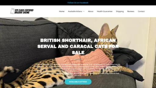 A screenshot of Topclasscertifiedbreedershome.com
