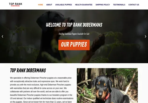 is toprankdobermans.com legit? screenshot