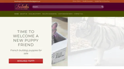 A screenshot of Tralinkafrenchbull.com