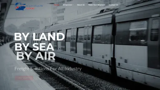 A screenshot of Transsatlanticfreight.com