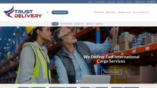 A screenshot of Trusted-deliverys.com