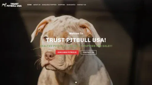 A screenshot of Trustpitbullusa.com