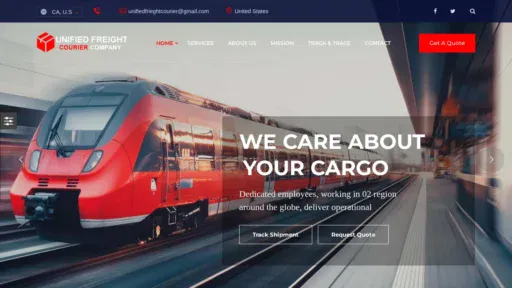 A screenshot of Unifiedfreight-company.online