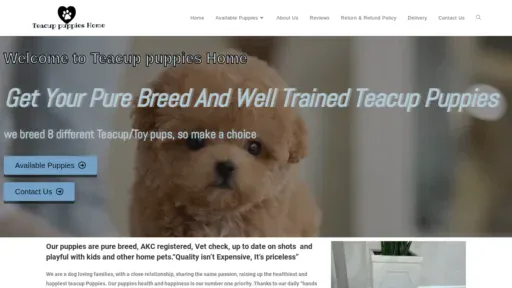 A screenshot of Uniquechowchowpuppies.com