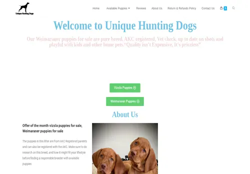 is uniquehuntingdogs.com legit? screenshot